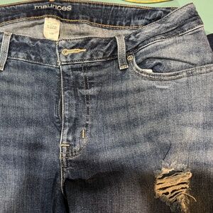 Maurice Jeans Distressed Look, size 14W
